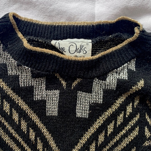 Vintage 80's Metallic Sweater - Picture 4 of 4